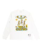 Mitchell & Ness Lakers 3 In A Row Rings Tee - Vintage White