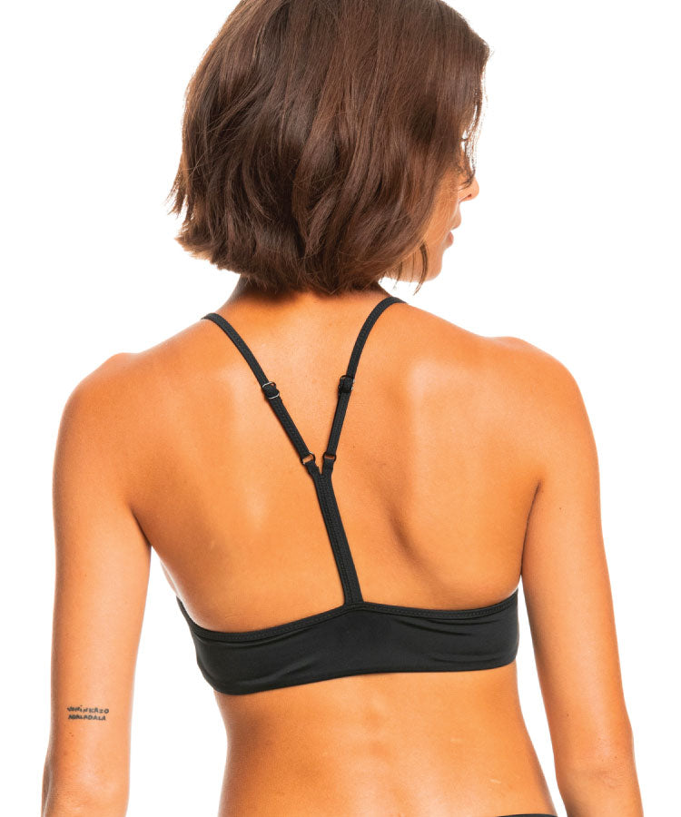Roxy Active Bralette Bikini Top - True Black – Point Break NZ