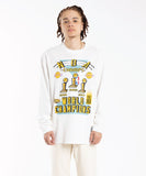 Mitchell & Ness Lakers 3 In A Row Rings Tee - Vintage White