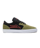 Lakai Cardiff Shoes -  Olive / Black Suede