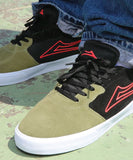 Lakai Cardiff Shoes -  Olive / Black Suede