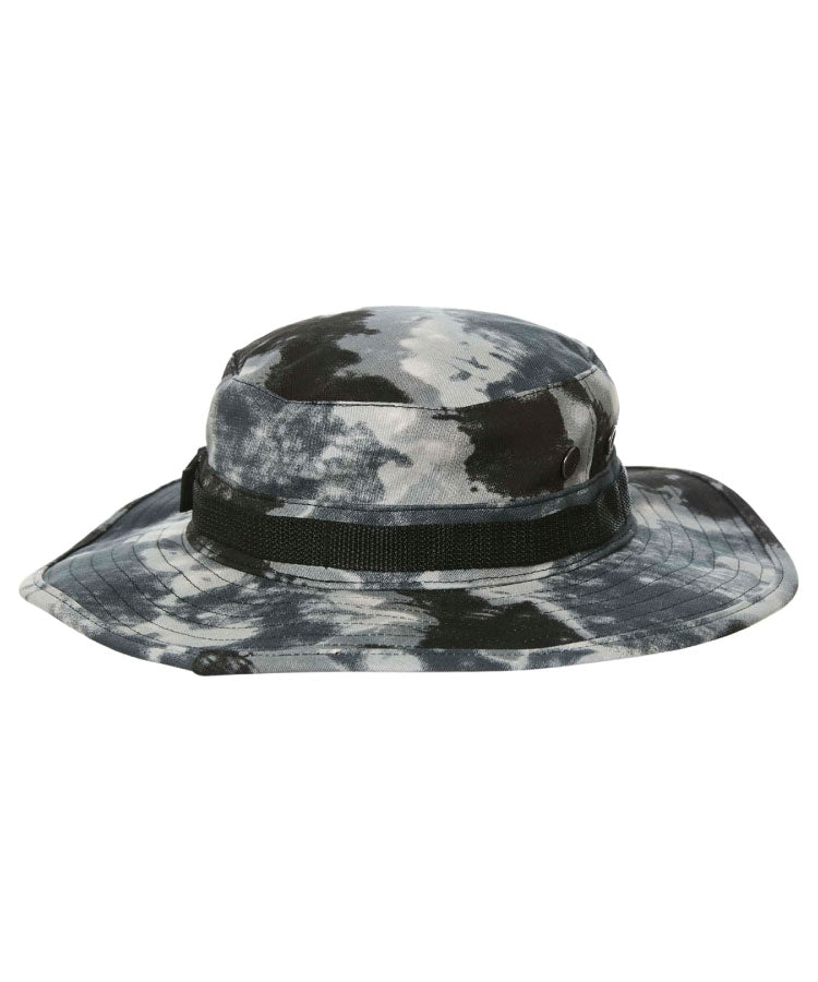 Jetpilot Hiker Wide Brim Bucket Hat - Black / Camo