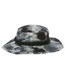 Jetpilot Hiker Wide Brim Bucket Hat - Black / Camo