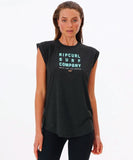 Rip Curl Surf Co Vaporcool Tank - Charcoal Marle