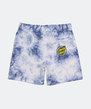 Santa Cruz Checked Out Flamed Dot Boys Track Short - Blue Tie Dye