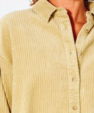 Rip Curl Golden Days Cord Women's Shirt - Khaki