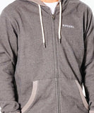 Rip Curl Core Zip Through Mens Hoodie - Grey Marle