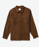 Rhythm Corduroy Long Sleeve Shirt - Chocolate