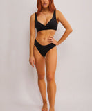 Sea Level Eco Essentials Mid Bikini Pant - Black