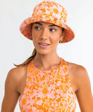 Rhythm Evangeline Floral Bucket Hat - Mandarin