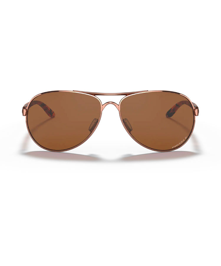 Oakley Feedback Rose Gold W/ Prizm Tungsten Polarized Sunglasses