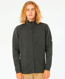 Rip Curl Vaporcool 1/4 Zip Sweat Shirt - Washed Black