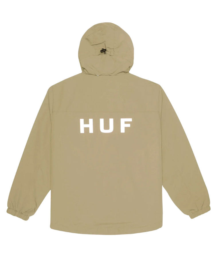 Huf Essentials Zip Standard Shell Jacket - Khaki