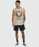 RVCA Fly High Muscle Shirt - Mushroom