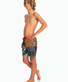 Quiksilver Boys Surfsilk Radical Times 15" Boardshorts - Fiery Coral