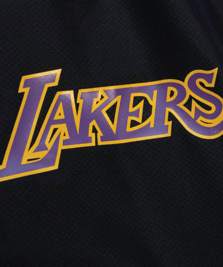 Mitchell & Ness Throw It Back Full Zip Windbreaker LA Lakers - Black
