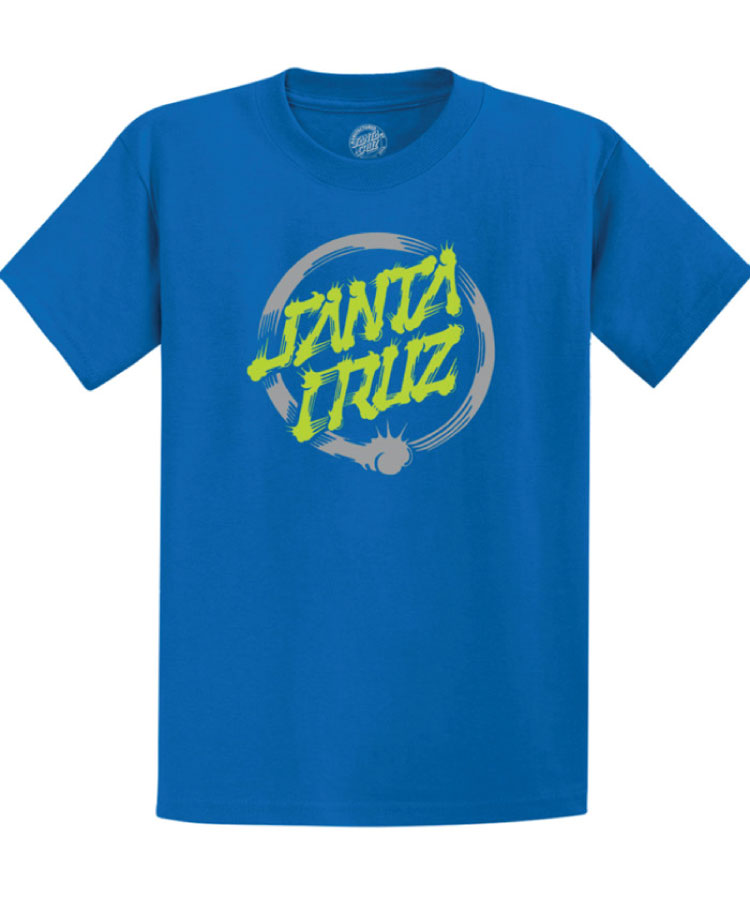 Santa Cruz Mako Dot S/S Boys Tee - Blue