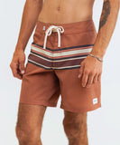 Rhythm Stripe Trunk Mens Boardshorts - Nutmeg