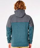 Rip Curl Viral Anti-Series Zip Through Hooded Fleece - Muted Green