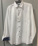 Mechmoto Dobby Contrast Shirt - White