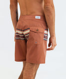 Rhythm Stripe Trunk Mens Boardshorts - Nutmeg