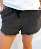 Sass Natasha Short - Charcoal Wash