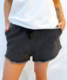 Sass Natasha Short - Charcoal Wash