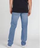 Mens Volcom solver jeans in old town indigo, back view