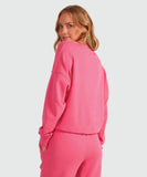 Roxy Womens Tranquil Days Polo Neck Jumper - Pink Guava