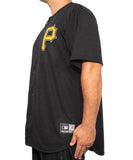 Majestic Pittsburg Pirates Chest Logo Replica Baseball Jersey - Standard Black
