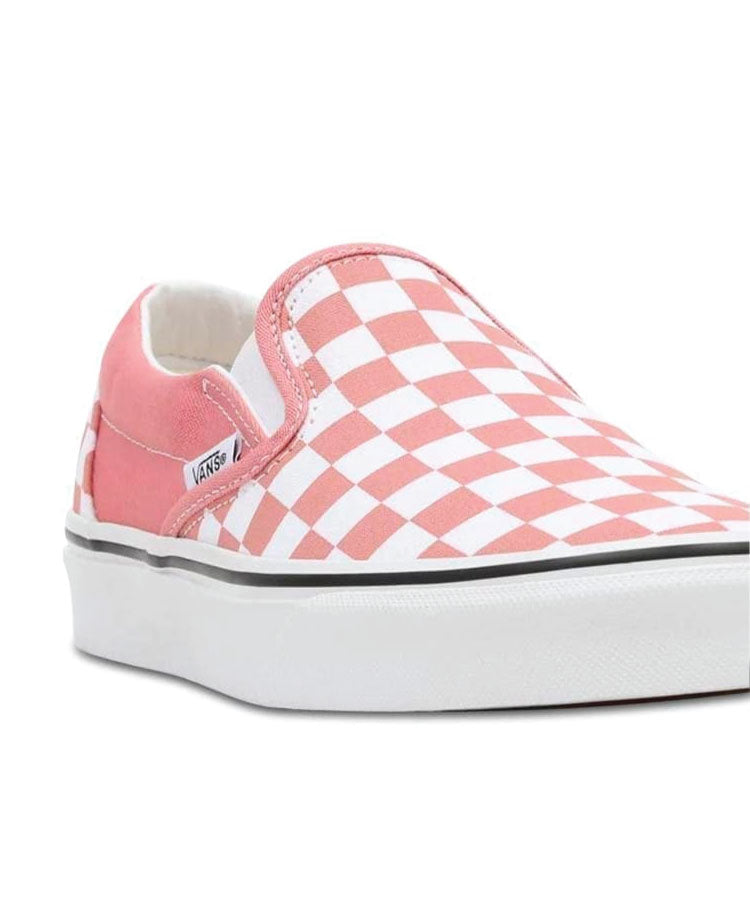 Vans Classic Slip - On (Checkerboard) Shoe - Rosette / True White