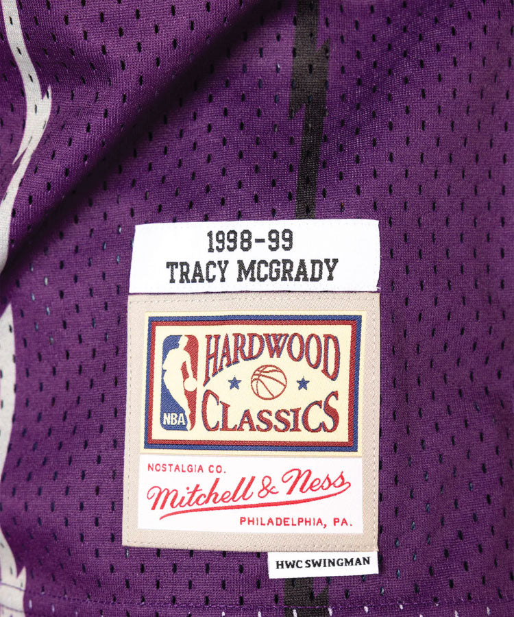 Youth Toronto Raptors Tracy McGrady Mitchell & Ness Purple Hardwood  Classics Swingman Jersey