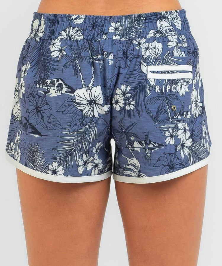 Rip Curl Surf Treehouse Womens Boardshorts - Navy Back view