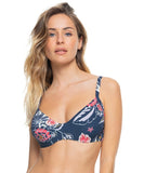 Roxy Sunset Boogie D-Cup Underwired Bikini Top - Mood Indigo