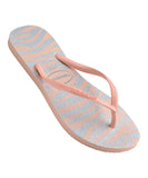 Havaianas Slim Animals Glitter Jandal - Ballet Rose