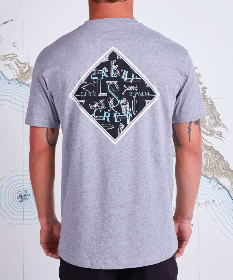 Salty Crew Tippet Tackle S/S Mens Tee - Athletic Heather