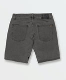 Volcom Solver 19" Mens Denim Shorts - Black Ozone