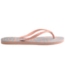 Havaianas Slim Animals Glitter Jandal - Ballet Rose