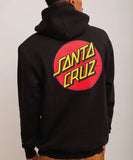 Santa Cruz Classic Dot Chest Hoodie - Black