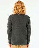 Rip Curl Vaporcool 1/4 Zip Sweat Shirt - Washed Black