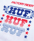 HUF Factory Rider Long Sleeve Tee - White