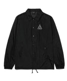 Huf Essentials Tripple Triangle Coaches Jacket - Black