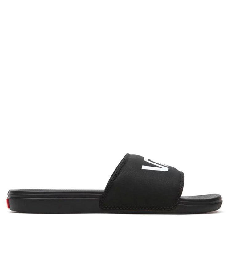 Vans La Costa Slides - Black / Black side view