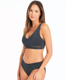 Sea Level Lola Shimmer Mid Pant - Charcoal | Point Break