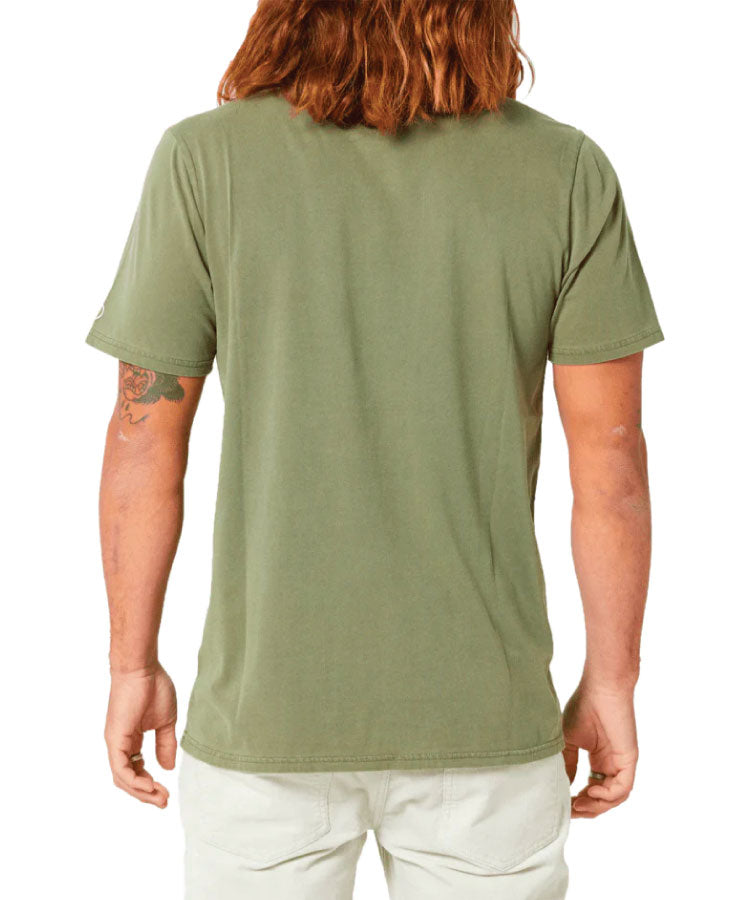 Volcom Aus Wash Short Sleeve Tee - Army Green Combo
