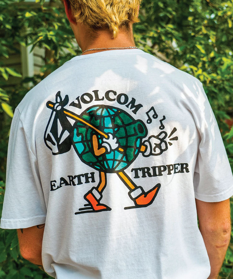 Volcom Earth Tripper S/S Tee - White