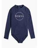 Roxy Girls Heater Long Sleeve One-Piece Swimsuit - Mood Indigo