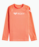Roxy Girls Heater Long Sleeve Rash Shirt - Persimmon