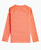 Roxy Girls Heater Long Sleeve Rash Shirt - Persimmon