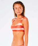 Rip Curl Classic Surf Eco Crop Bikini Top - Light Rust